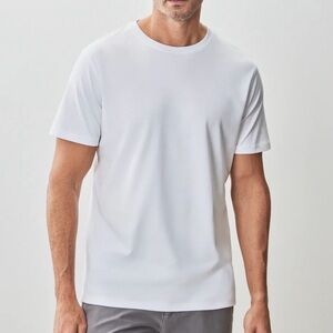 ROBERT BARAKETT WHITE SHORT SLEEVE THE BARAKETT TEE T-SHIRT MENS SZ MEDIUM